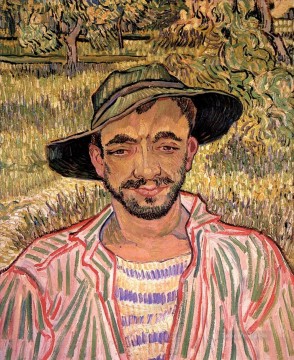  Vincent Painting - Portrait of a Young Peasant Vincent van Gogh